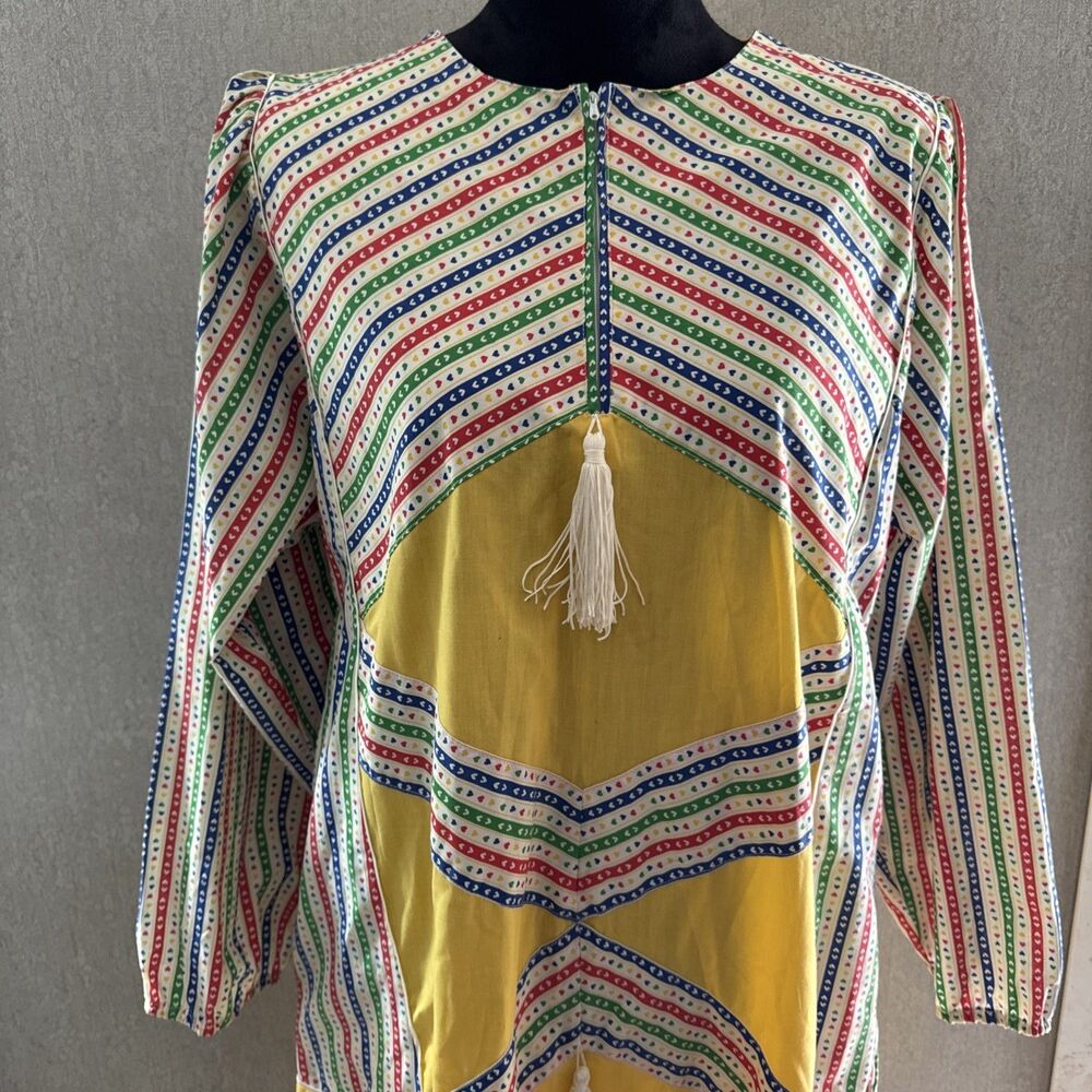 Vintage Algerian Kabyle Dress Sz 46 Berber Amazigh Taqandurt North African Folk